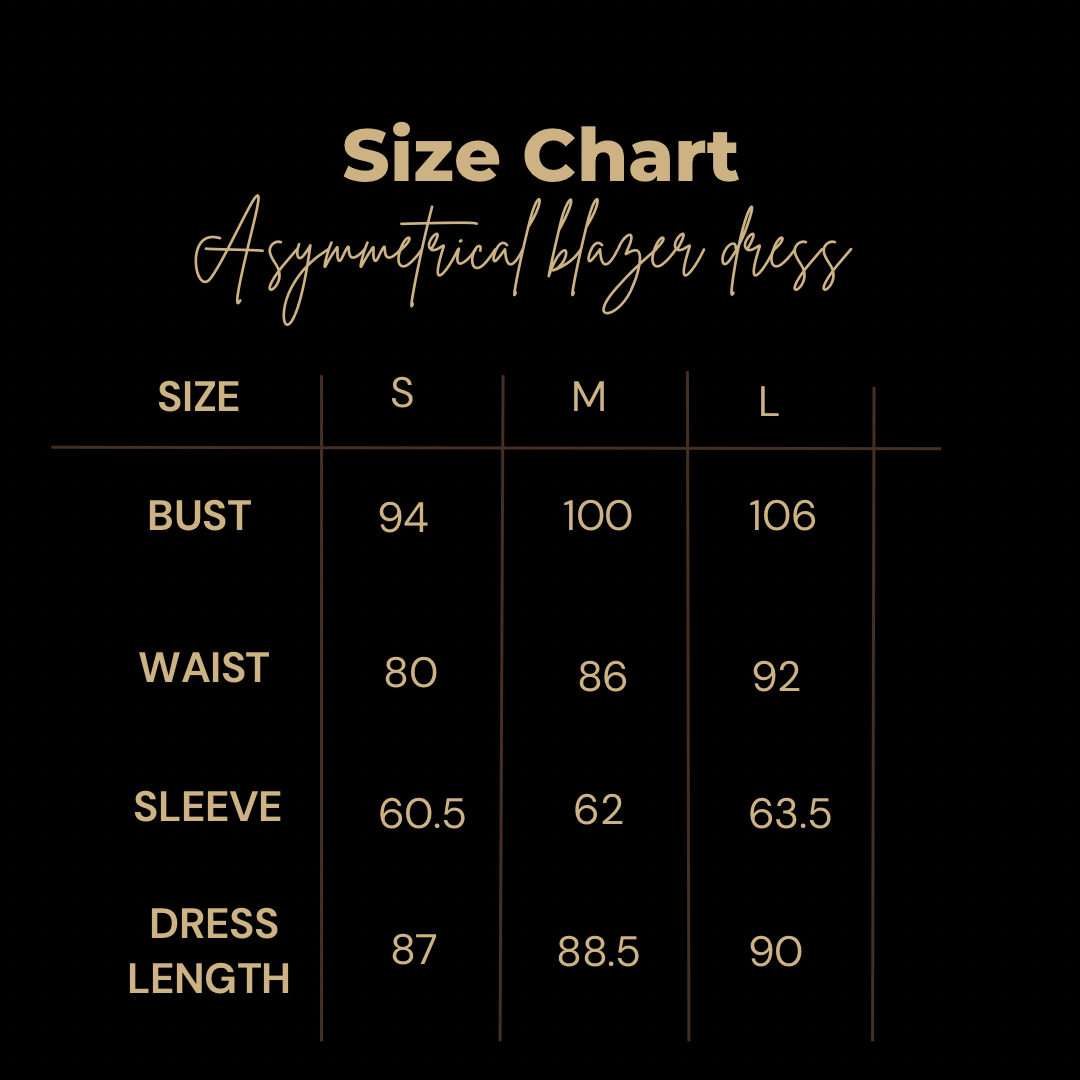 ASYMMETRICAL BLAZER DRESS