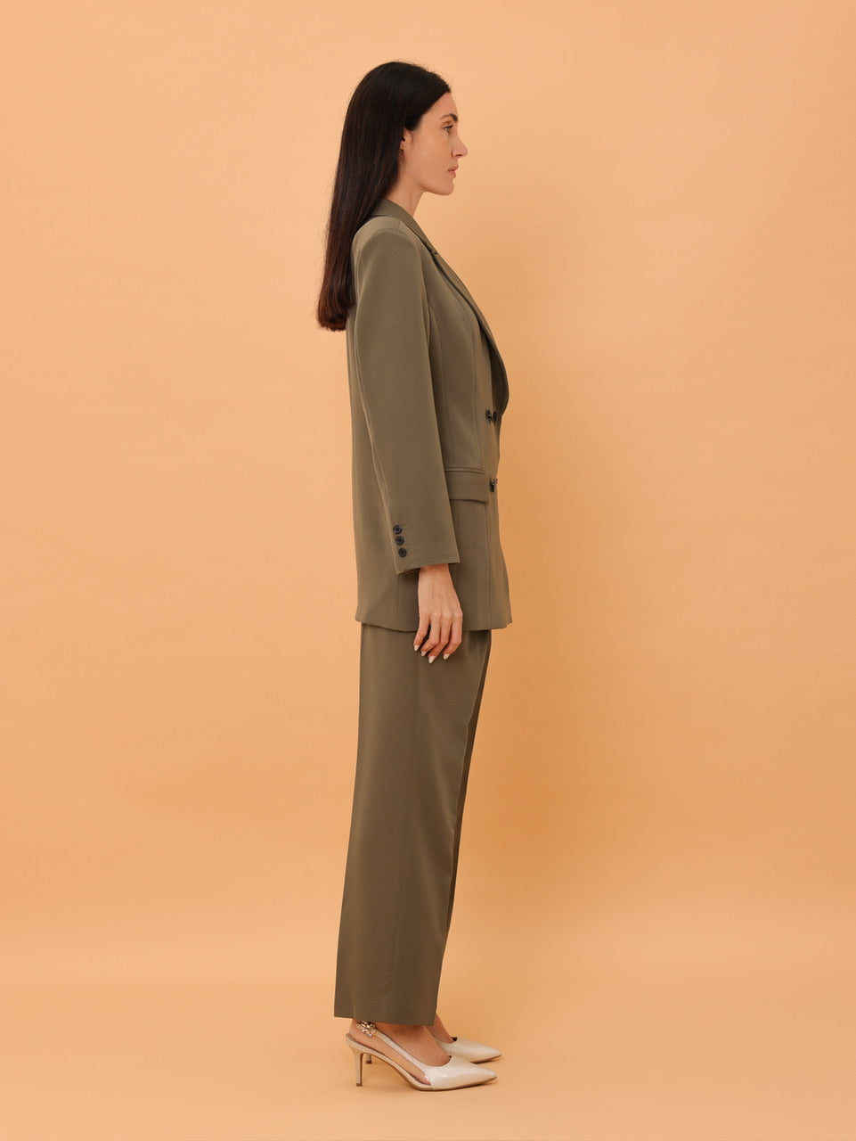 OVERSIZED SUIT SET IN KHAKI